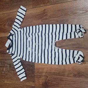 Teddy Bear Footed PJ 3-6M